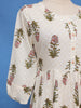 White Floral Design Cotton Kurti