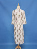 White Floral Design Cotton Kurti