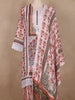 White Floral Design Cotton Salwar Suit