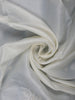 White Floral Design Cotton Saree - Diadem