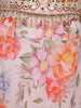White Floral Design Organza Lehenga