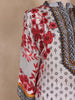 White Floral Design Synthetic Salwar Suit