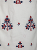 White Floral Embroidered Cotton Sharara Suit with Dupatta