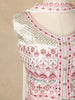 White Floral Embroidered Georgette Palazzo Salwar Suit