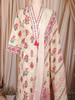 White Floral Printed Cotton Palazzo Suit with Printed Dupatta