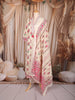 White Floral Printed Cotton Palazzo Suit with Printed Dupatta