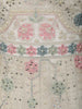 Ivory Floral Thread Embroidered Design Net Gown with Dupatta