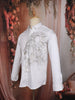 White Lion Motif Stone Embellished Design Pure Cotton Fancy Wear Full Sleeve Men Shirt