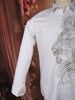 White Lion Motif Stone Embellished Design Pure Cotton Fancy Wear Full Sleeve Men Shirt