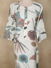 White Multicolor Floral Printed Design Cotton Kurti