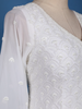 White Sequin Design Georgette Palazzo Suit