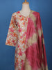 White Cotton Floral Printed Salwar Suit - Diadem