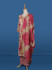 White Cotton Floral Printed Salwar Suit - Diadem