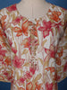 White Cotton Floral Printed Salwar Suit - Diadem