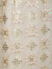 White Floral And Sequins Embroidered Cotton Straight Cut Salwar Suit - Diadem