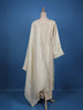 White Floral Design Banarasi Silk Straight Cut Salwar Suit - Diadem
