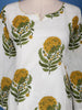 White Floral Design Printed Cotton Salwar Suit - Diadem