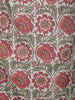 White Floral Designed Cotton Salwar Suit - Diadem
