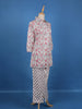 White Floral Designed Cotton Salwar Suit - Diadem