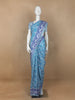 White Floral Designed Cotton Saree - Diadem