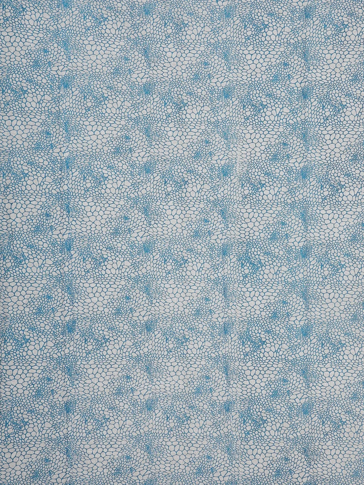 White Floral Designed Cotton Saree - Diadem
