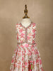 White Floral Designed Semi Silk Lehenga