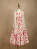 White Floral Designed Semi Silk Lehenga