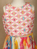 White Floral Designed Semi Silk Lehenga