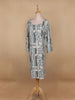 White Floral Printed Cotton Kurti - Diadem