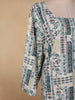 White Floral Printed Cotton Kurti - Diadem