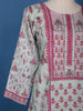 White Floral printed Cotton Salwar Suit - Diadem