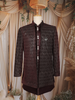 Wine Abstract Design Velvet Indo-Western Sherwani