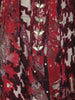 Wine Abstract Printed Cotton Salwar Suit With Dupatta