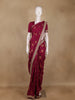 Wine Butta Woven Design Banarasi Silk Saree