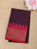 Wine Butta Woven Design Cotton Saree with Woven Border