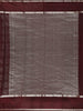 Wine Checked Zari Woven Design Kanchipuram Silk Saree with Silver Zari Border