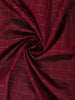 Wine Checks Woven Pure Kanchipuram Silk Saree