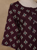 Wine Diamond Design Print Rayon Kurti - Diadem