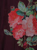 Wine Floral Design Georgette Salwar Suit