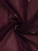 Wine Floral Design Semi Banarasi Silk Saree