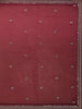 Wine Floral Designed Georgette Saree With Embroidered Border