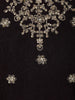 Wine Floral Embroidered Organza Palazzo Suit