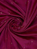 Wine Floral Embroidered Tussar Silk Saree - Diadem