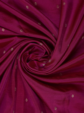 Wine Floral Embroidered Tussar Silk Saree - Diadem