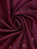 Wine Floral Embroidered Tussar Silk Saree - Diadem