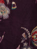 Wine Floral Printed Cotton Salwar Suit With Dupatta