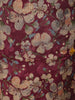 Wine Floral Printed Cotton Salwar Suit with Dupatta