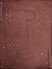 Wine Floral Sequins Embroidered Organza Saree