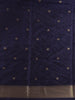 Wine Geometric Design Semi Tussar Silk Saree