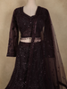 Wine Heavy Sequins and Beads Embroidered Design Mermaid Net Lehenga With Dupatta